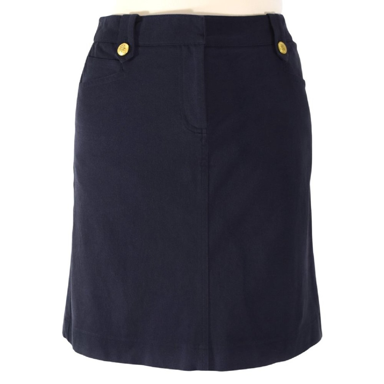 J. Mclaughlin Nautical Navy Stretch Pencil Skirt